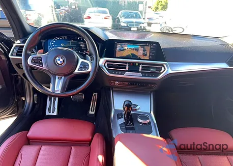 2022 BMW M340I z USA, uszkodzony, nr VIN 3MW5U7J03N8C59030